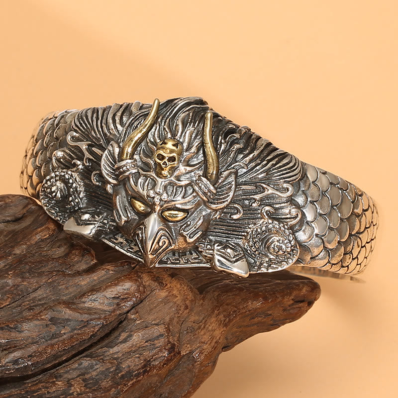 Nimara Ritual Tibetan Garuda Bird Wisdom Protection Bracelet Bangle