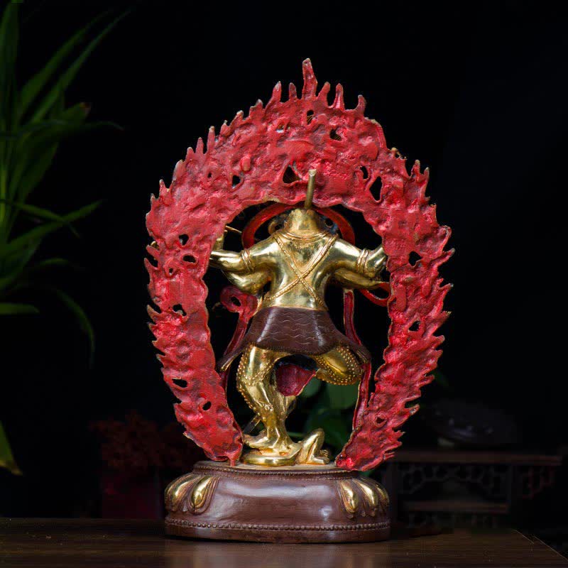 Nimara Ritual Kurukulla Buddha Figurine Serenity Copper Statue Home Decoration