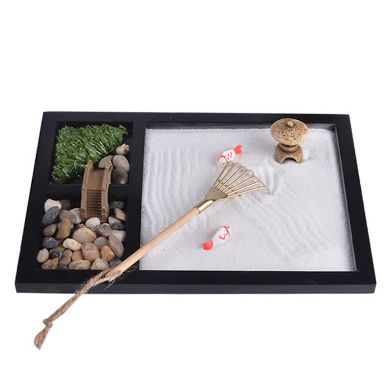 Nimara Ritual Koi Fish Small Bridge Calm Peace Meditation Zen Garden Decoration