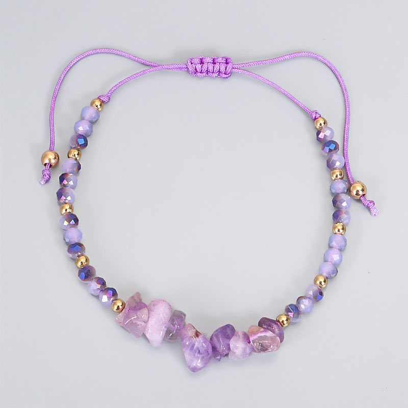 Nimara Ritual Amethyst Purify Knit Bracelet