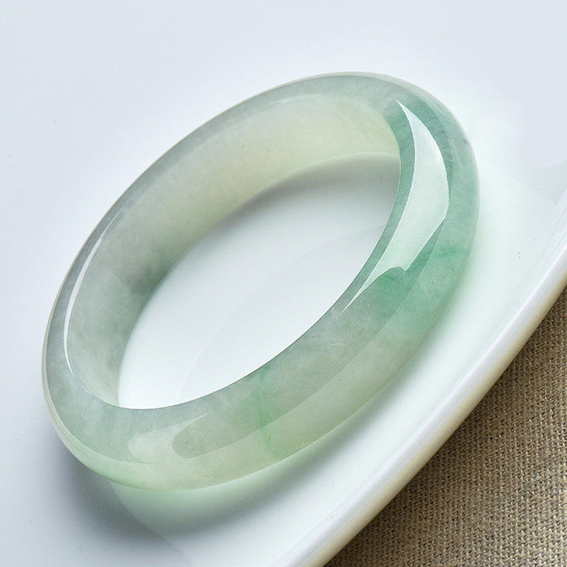 Nimara Ritual Natural Jade Luck Healing Prosperity Bangle Bracelet