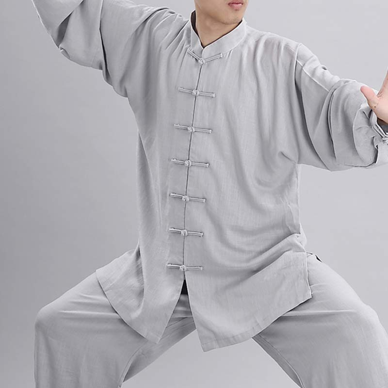 Nimara Ritual Meditation Zen Prayer Spiritual Tai Chi Qigong Practice Unisex Embroidery Clothing Set