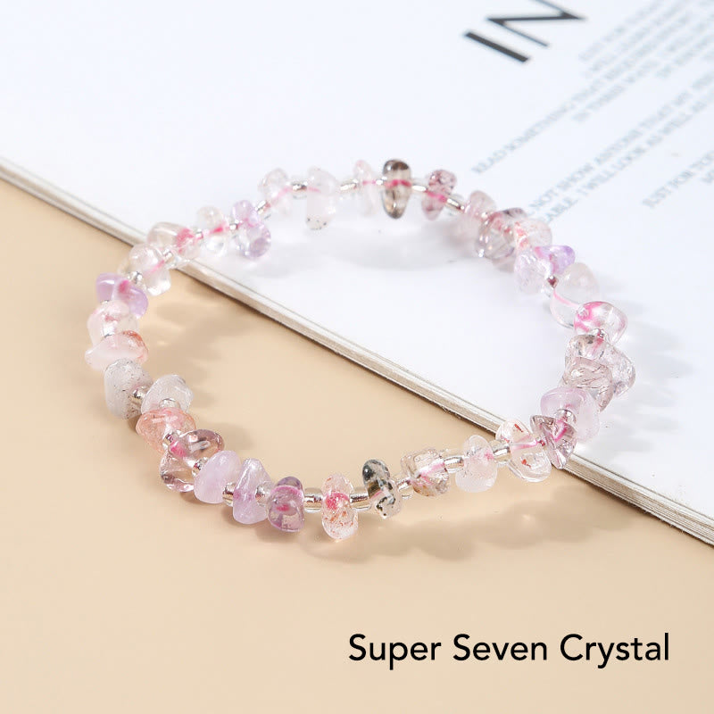 Nimara Ritual Natural Irregular Shape Stone Crystal Meditation Balance Bracelet