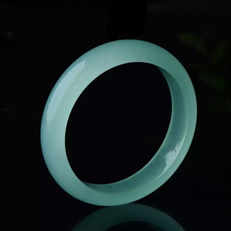 Nimara Ritual Natural Jade Luck Healing Prosperity Bangle Bracelet
