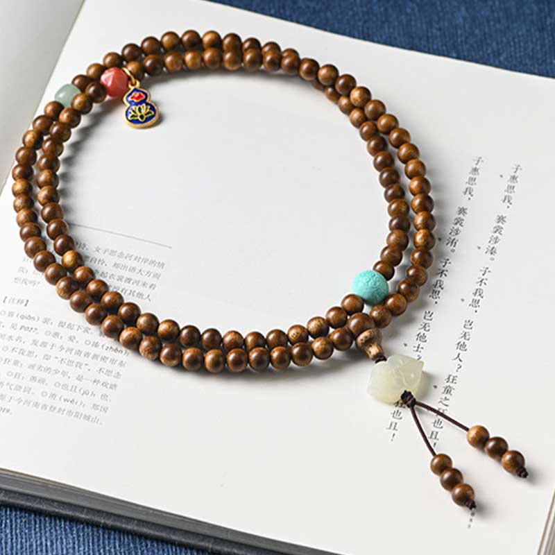 Nimara Ritual Tibetan Rosewood Protection Calm Bracelet Mala