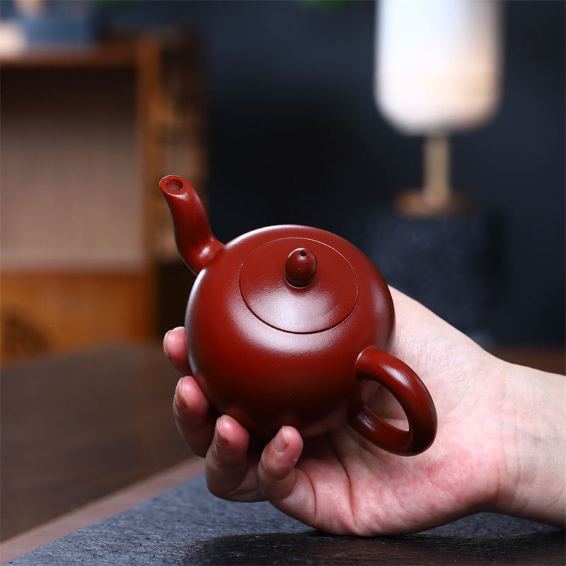Nimara Ritual Yixing Semi-handmade Brown Purple Clay Kung Fu Teapot 200ml