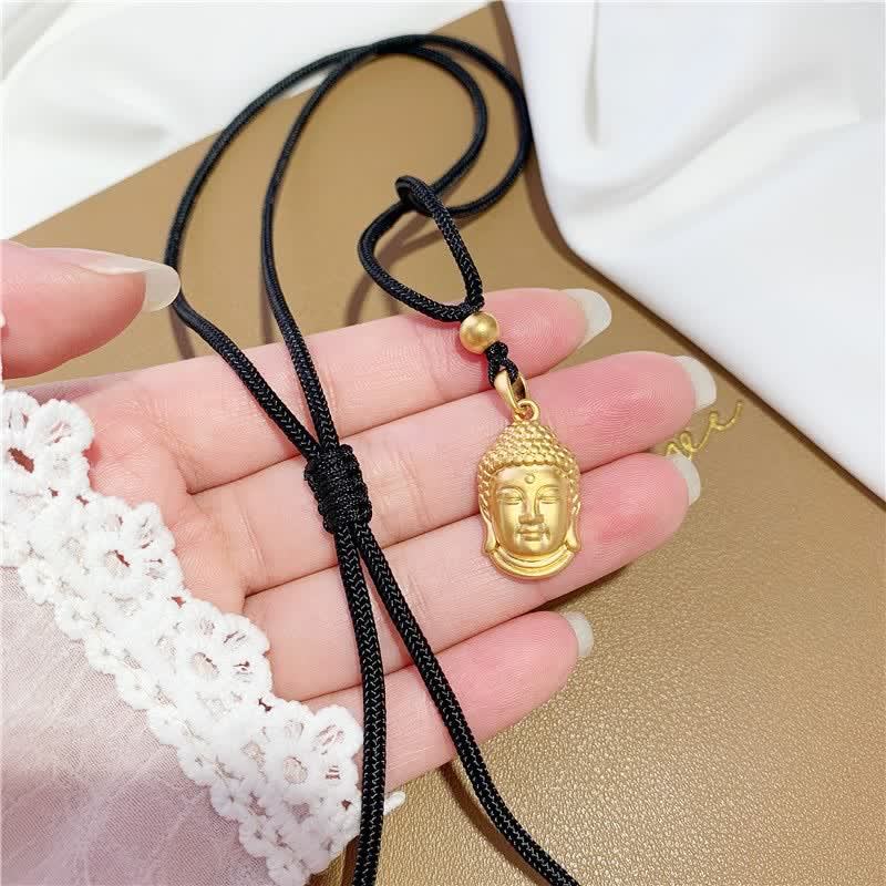 Nimara Ritual Gold Buddha Copper Wealth Necklace Pendant