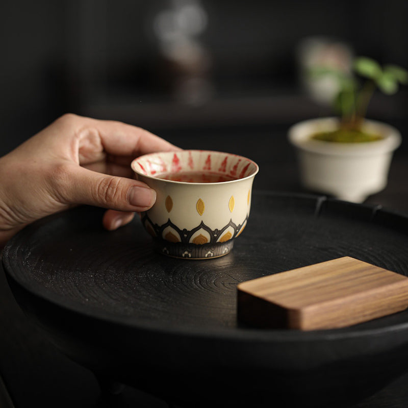 Nimara Ritual Dunhuang Color Thousand Buddhas Teacup Kung Fu Tea Cup 100ml