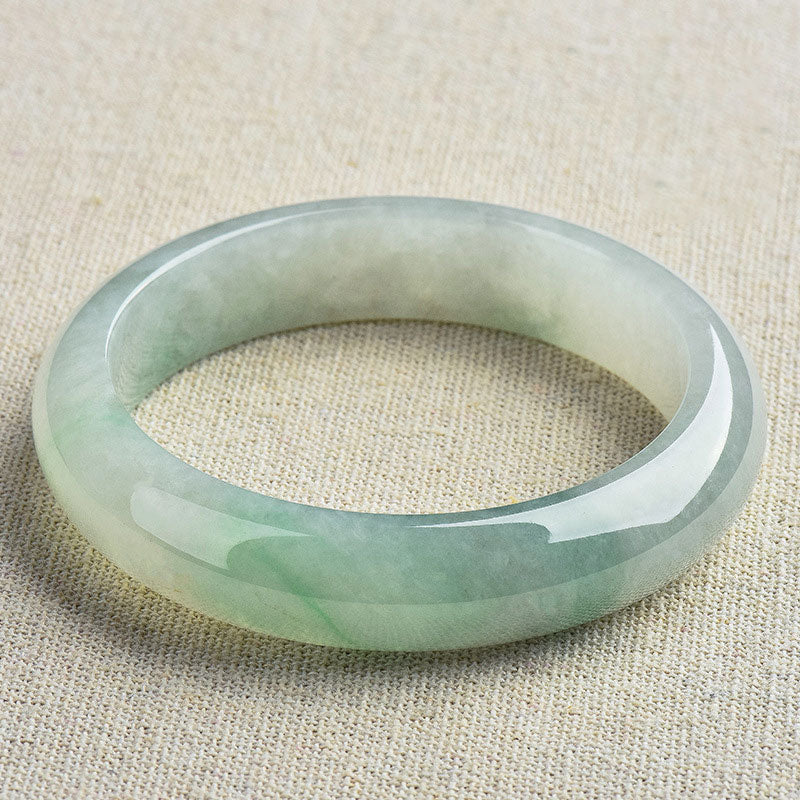 Nimara Ritual Natural Jade Luck Healing Prosperity Bangle Bracelet