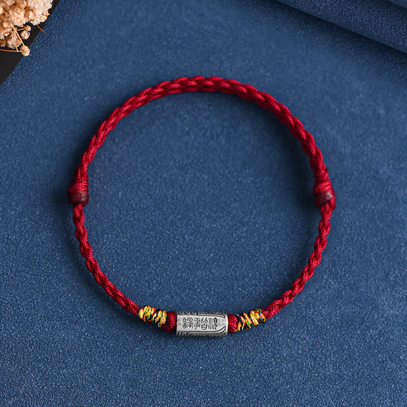 Nimara Ritual Handcrafted 925 Sterling Silver Everything Goes Well Design Protection Strength Bracelet Anklet