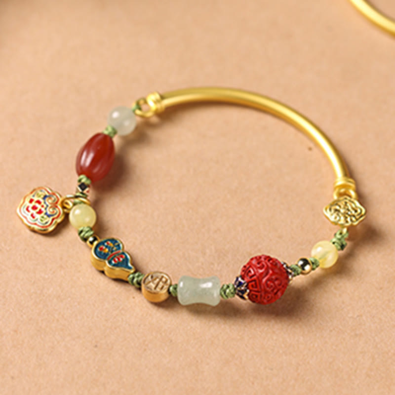 Nimara Ritual Tibetan Auspicious Clouds Fortune Happiness Wealth Luck Bracelet