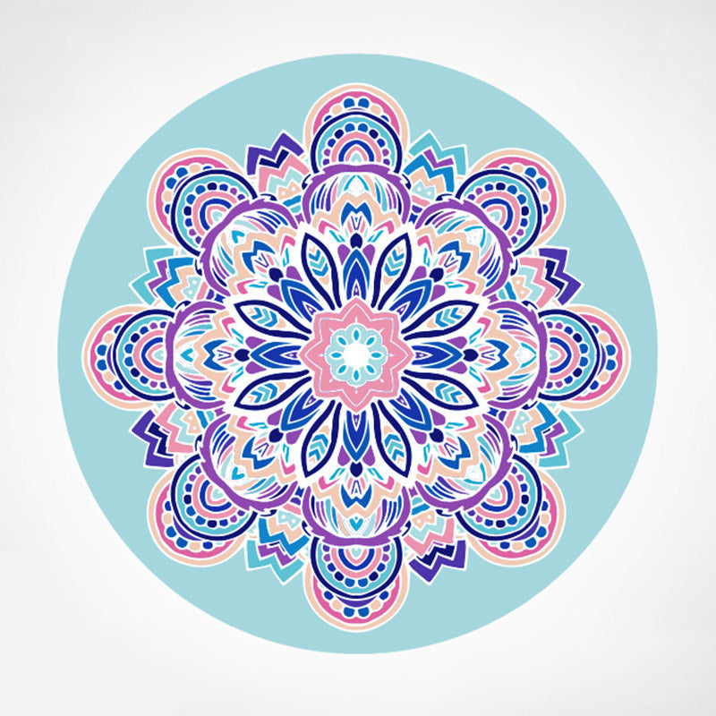 Nimara Ritual Lotus Mandala Pattern Foldable Yoga Meditation Seat Mat Home Decoration