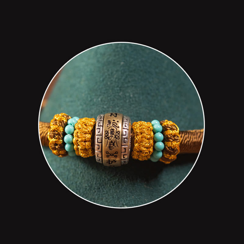 Nimara Ritual Handmade Tibetan Amulet King Kong Knot Luck Protection Braided Bracelet
