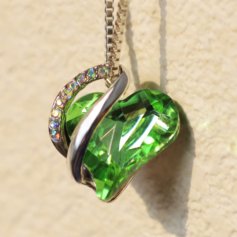 Nimara Ritual Love Heart Birthstone Healing Energy Necklace Pendant