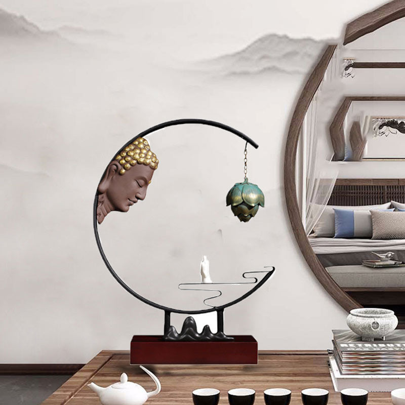 Nimara Ritual Lotus Meditation Hanging Incense Burner Decoration