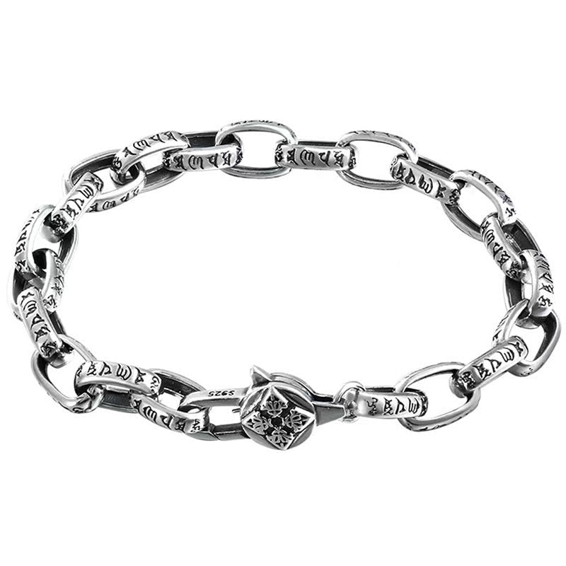 Nimara Ritual 925 Sterling Silver Six True Words Wisdom Calm Bracelet