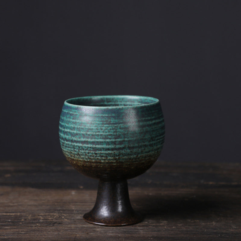 Nimara Ritual Small Capacity Goblet Design Ceramic Wine Coffee Mug Tea Coffee Cup 170ml