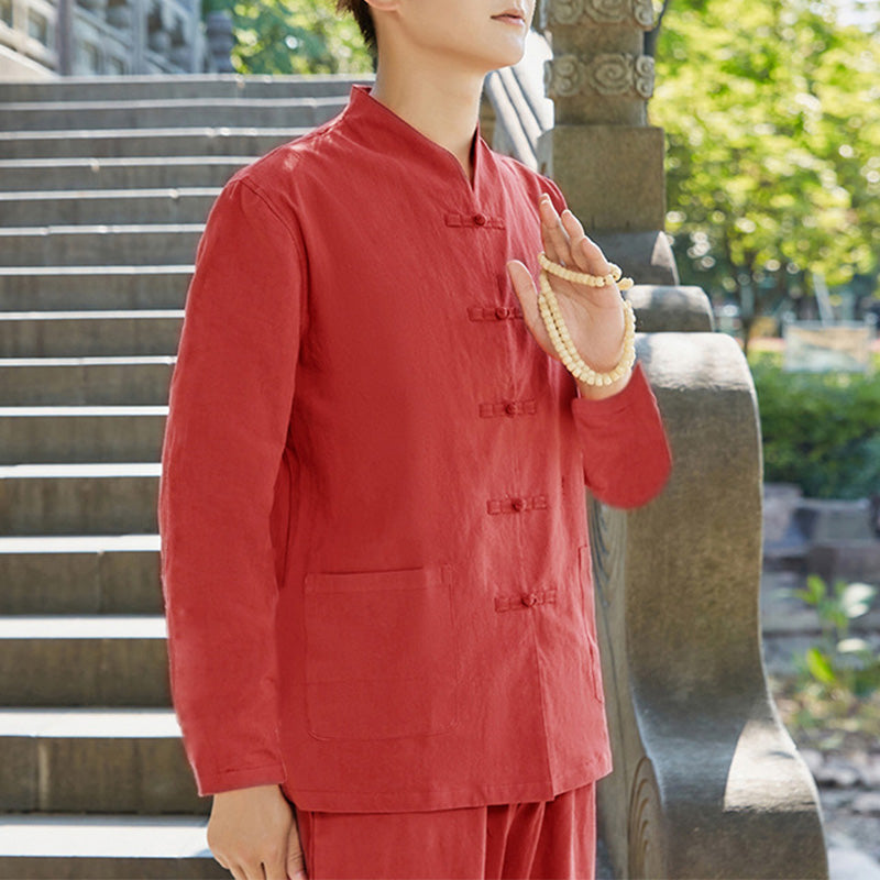 Nimara Ritual Spiritual Zen Practice Yoga Meditation Prayer Clothing Men's Set