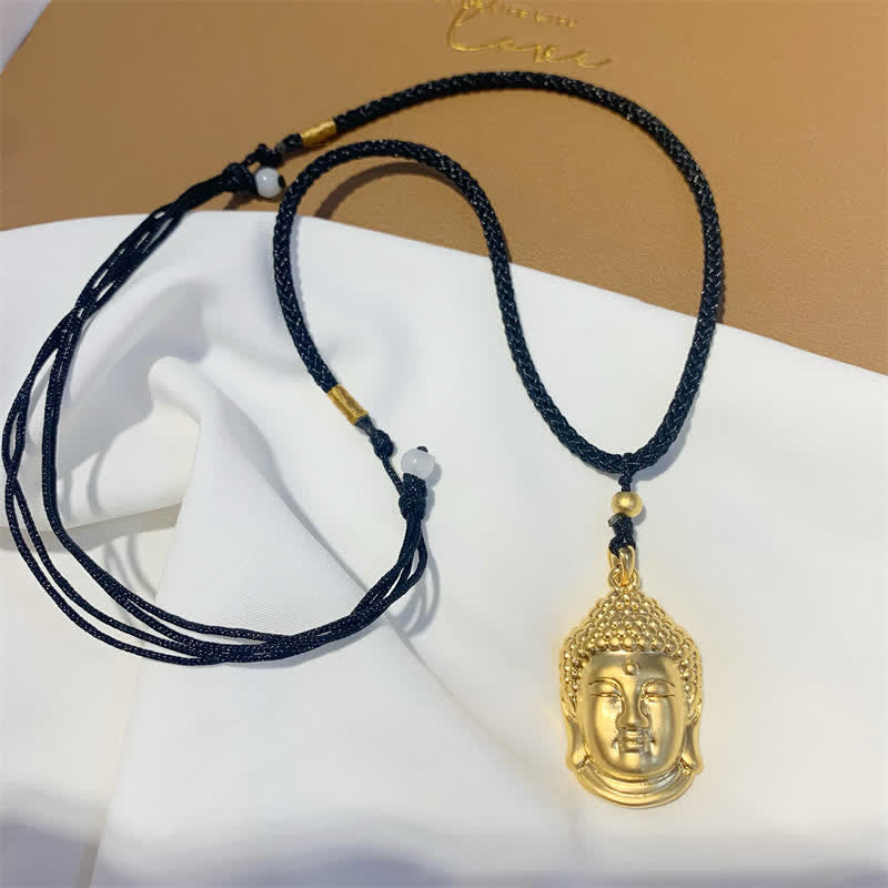 Nimara Ritual Gold Buddha Copper Wealth Necklace Pendant