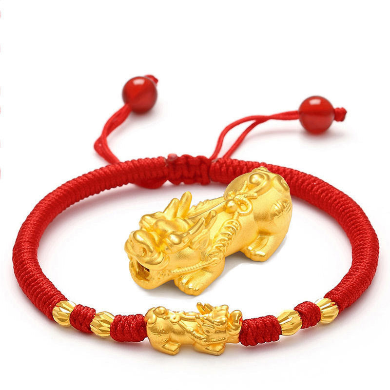 Nimara Ritual Double Pixiu Wealth String Bracelet