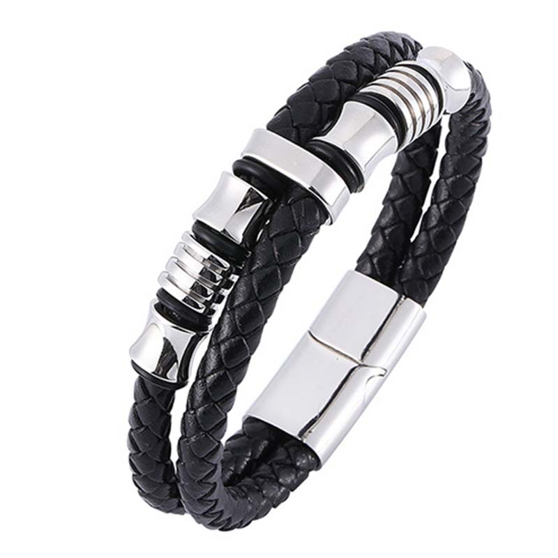 Nimara Ritual Layered Leather Weave Fortune Bracelet