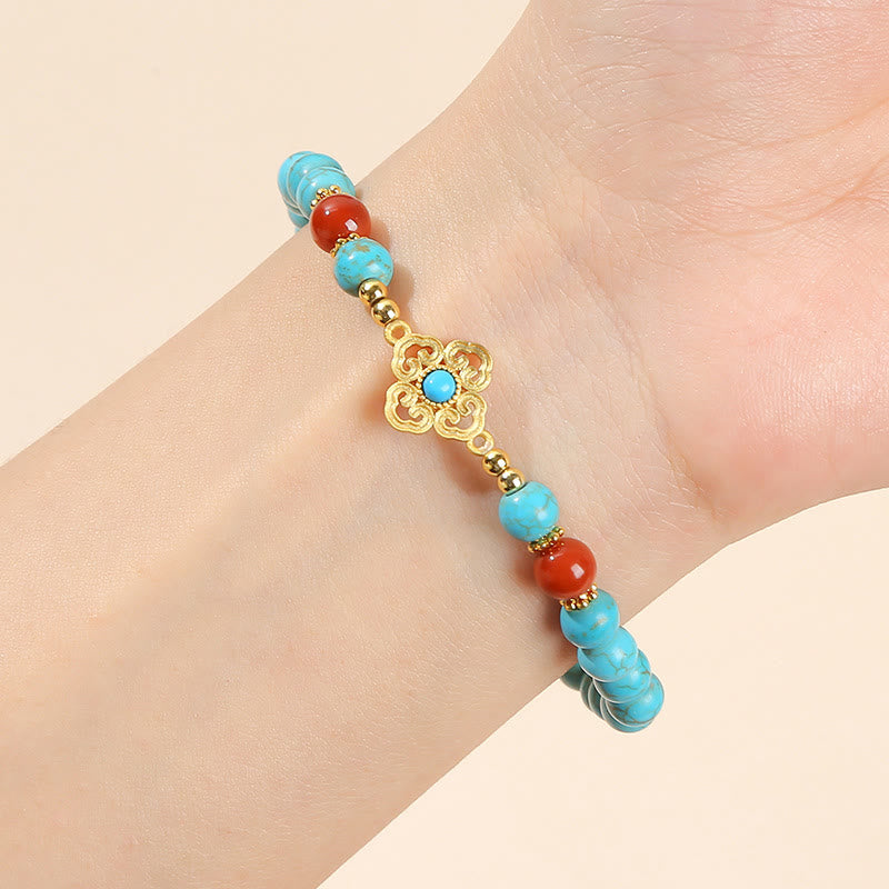 Nimara Ritual Turquoise Bead Protection Balance Bracelet