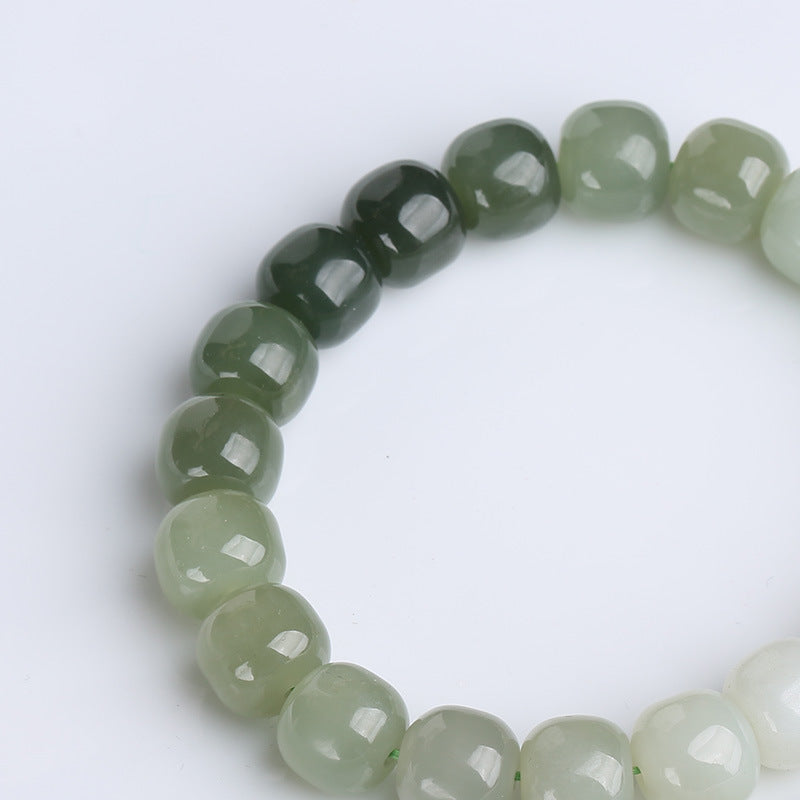 Nimara Ritual Gradient Jade Luck Blessing Bracelet