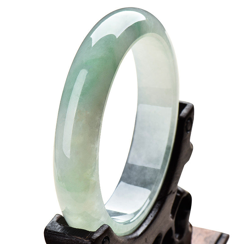 Nimara Ritual Natural Jade Luck Healing Prosperity Bangle Bracelet