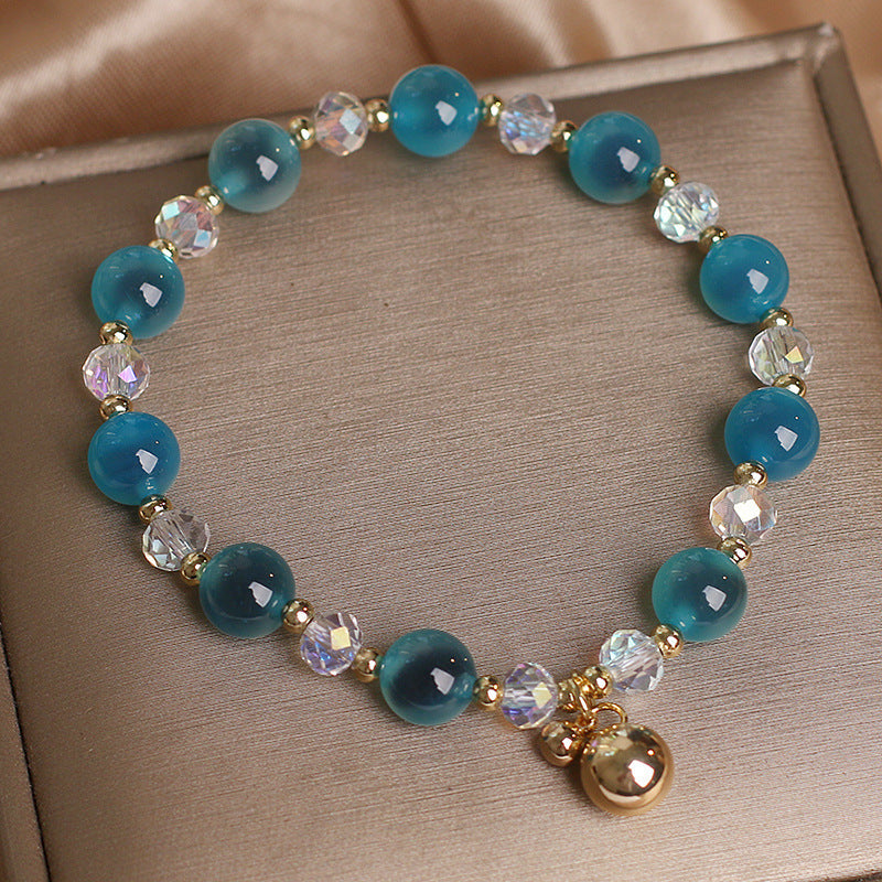 Nimara Ritual Candy Agate Healing Harmony Bead Charm Bracelet
