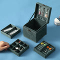 Nimara Ritual Jewelry Box Organizer Three-Layer Jewelry Storage Box Flannel Gift Box