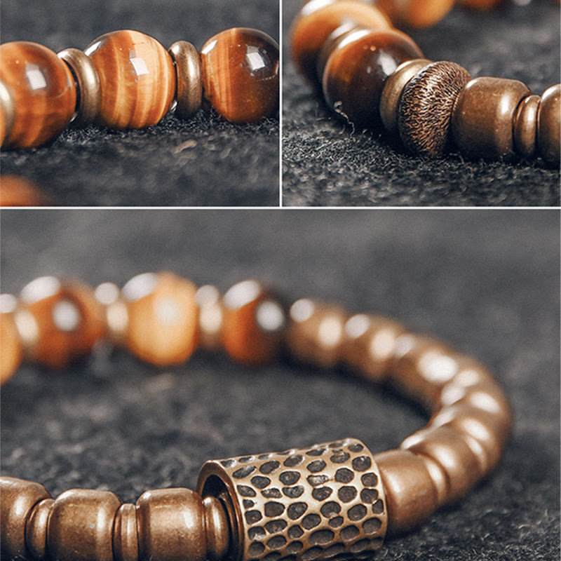 Nimara Ritual Tiger Eye Stone Copper Protection Bracelet