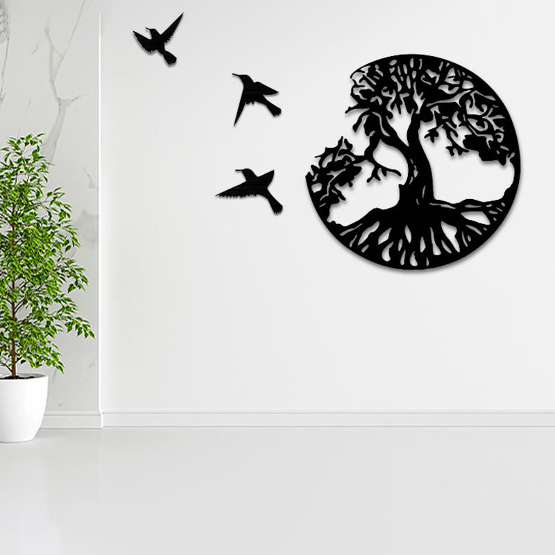 Nimara Ritual Tree of Life Birds Creation Wall Art