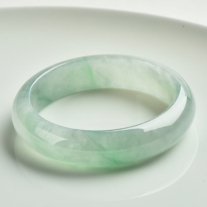 Nimara Ritual Natural Jade Prosperity Wealth Luck Bangle Bracelet