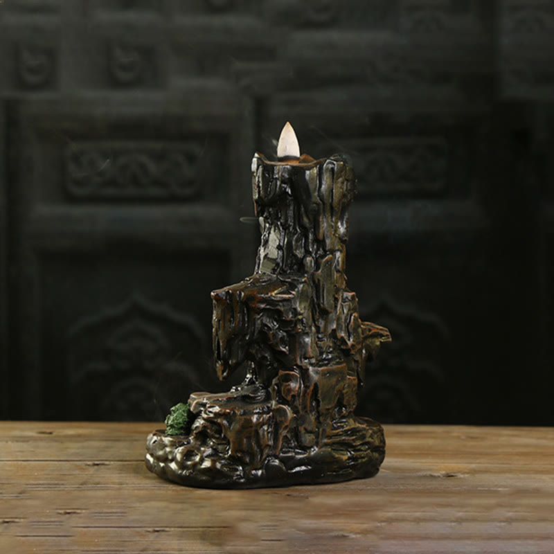 Nimara Ritual Waterfall Backflow Incense Burner Mountain Tower Incense Holders