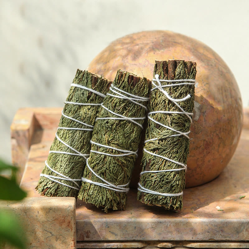 Nimara Ritual Cedar Smudge Stick for Home Cleansing Incense Meditation and Rituals Cedar Sticks Incense Wands