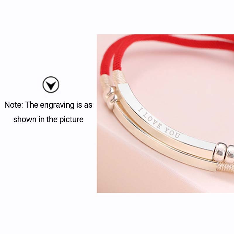 Nimara Ritual 925 Sterling Silver Red String Layered Braid Bracelet