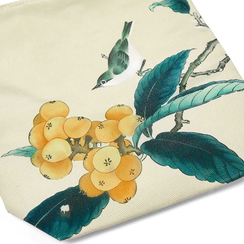 Nimara Ritual Loquat Bird Canvas Handbag
