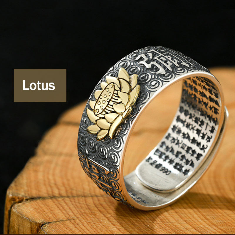 Nimara Ritual Chinese Zodiac Natal Buddha Wealth Luck Adjustable Ring