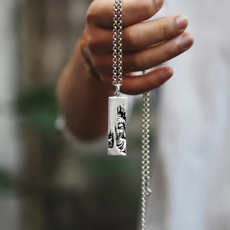 Nimara Ritual Tathagata Buddha Strength Protection Amulet Lucky Vintage Style Pendant Necklace