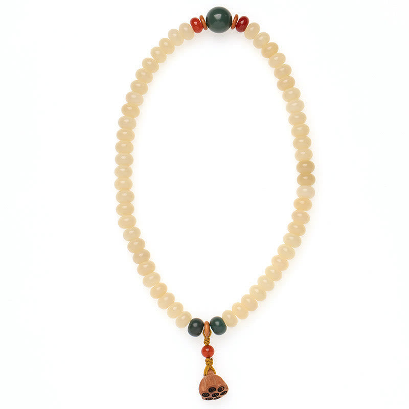Nimara Ritual Bodhi Seed Lotus Pod Charm Peace Double Wrap Bracelet