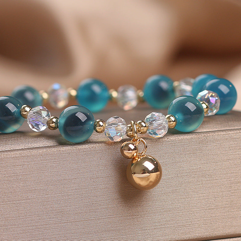 Nimara Ritual Candy Agate Healing Harmony Bead Charm Bracelet