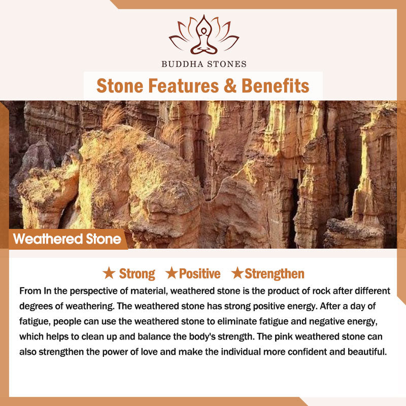Nimara Ritual Weathered Stone Om Mani Padme Hum Strengthen Bracelet