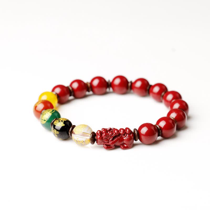 Nimara Ritual God Of Wealth Cinnabar PiXiu Blessing Bracelet