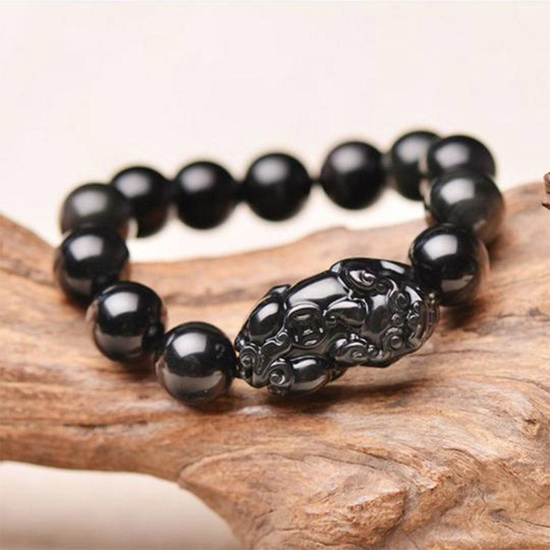 Nimara Ritual FengShui PiXiu Obsidian Wealth Bracelet