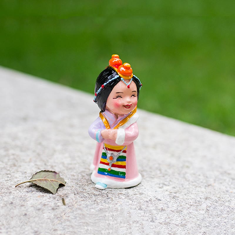 Nimara Ritual Hand Painted Tibetan Figures Creative Home Office Car Decoration Ornament