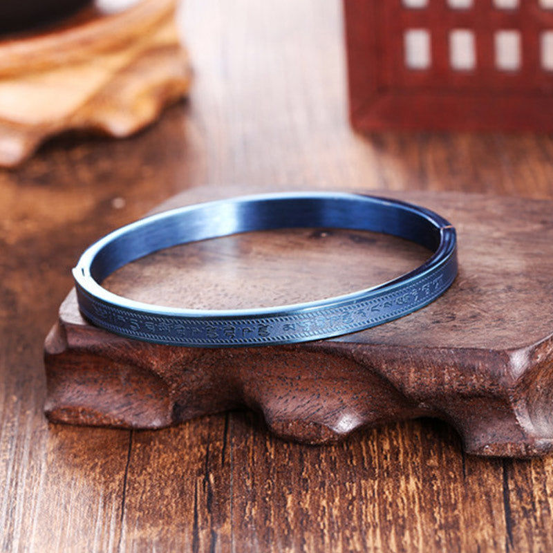 Nimara Ritual Titanium Steel Blessing Bracelet Bangle