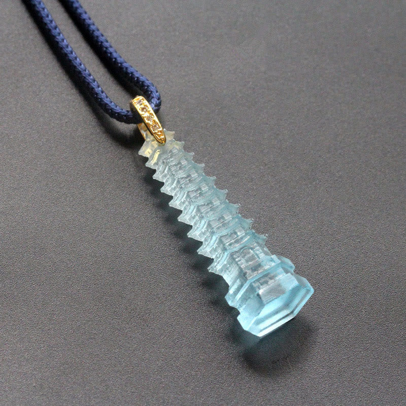 Nimara Ritual Liuli Ancient Pagoda Wisdom Necklace