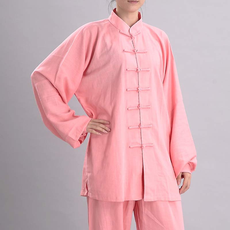 Nimara Ritual Meditation Zen Prayer Spiritual Tai Chi Qigong Practice Unisex Embroidery Clothing Set