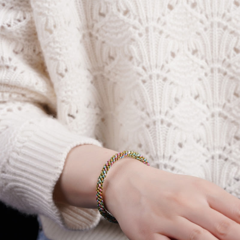 Nimara Ritual Colorful Rope Luck Handcrafted Braided Child Adult Bracelet