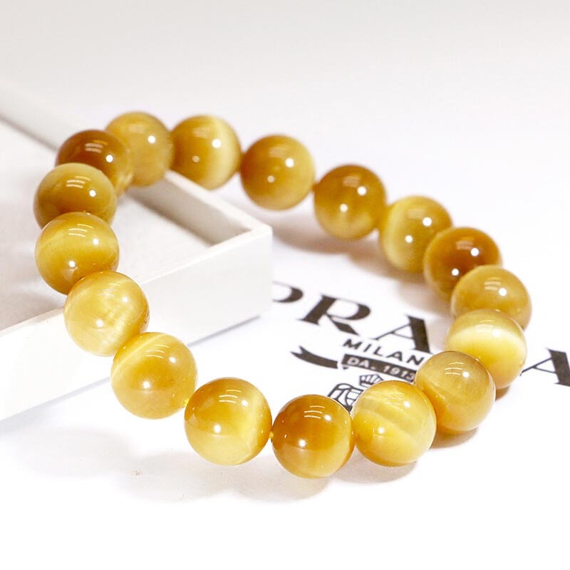 Nimara Ritual Anxiety Stress Healing Crystal Tiger Eye Bead Bracelet